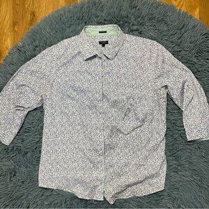 Talbots The Perfect Shirt Floral Print Button Down Shirt Size 18 Wp